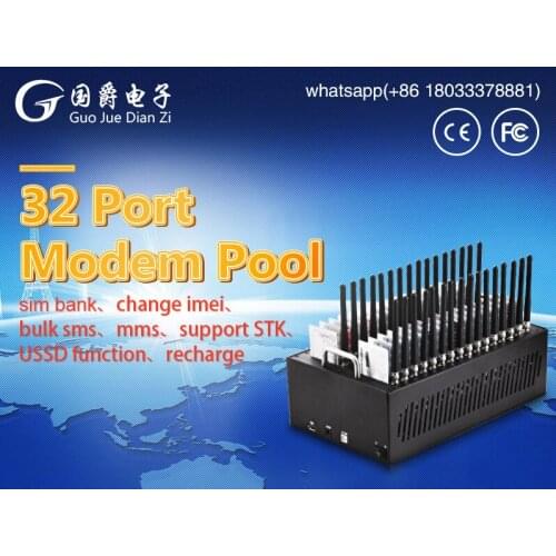 FIMT 32 port modem pool wavecom support sms,audio,mms,data,email,fax etc, will give 2 port free