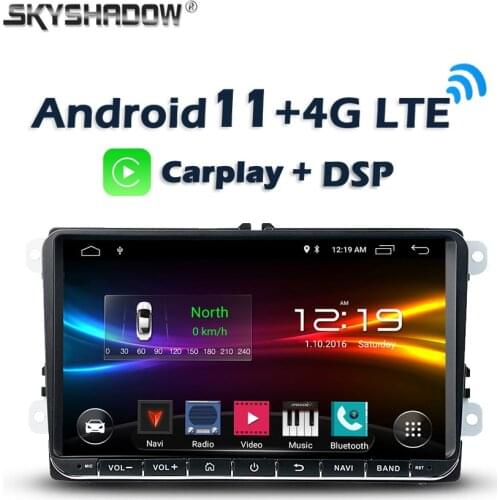 6GB + 128GB Carplay Android 10.0 LTE Car DVD Player GPS WIFI Bluetooth Radio For VW Golf Polo Jetta Tiguan Passat skoda octavia