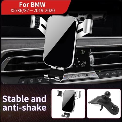 Car Mobile Phone Holder Mounts Stand GPS Special Gravity Navigation Bracket For BMW X5 X6 X7 G05 G07 2019-2020 Car Accessories