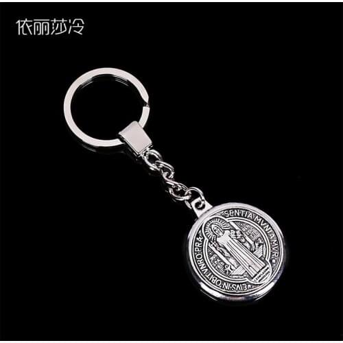 3 Hot Miracles Saint Benedict Medal Pendant KEYCHAIN RING HOLDER JEWELRY Key Chain Car Key Ring Jesus Religion