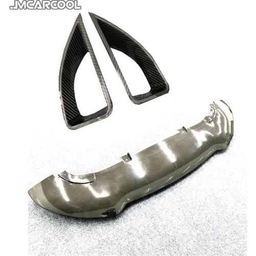 Dry Carbon Fiber Material Front Bumper Lip Decoration Splitters for Mercedes Benz GLE Class W167 GLE53 AMG SUV 2020 UP