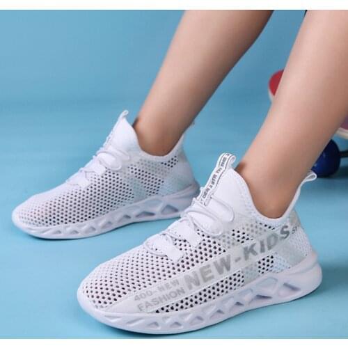 New 2021 Childrens Shoes Kids Sports Shoes Boys Girls Sneakers Mesh Breathable Boys Running Shoes Girl Chaussure Enfant