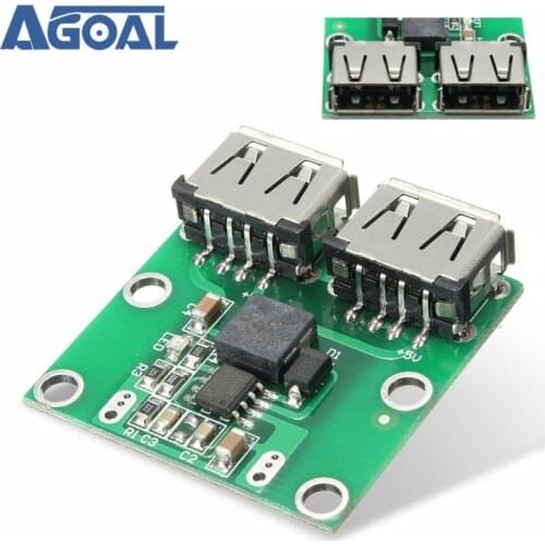 Dual USB Output 6-24V To 5.2V 3A DC-DC Step Down Power Charger Module Converter