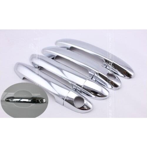 FUNDUOO For Cerato Spectra 2004 2005 2006 2007 2008 2009 Chrome Handle Cover Trim Set Car Accessories Sticker Car Styling