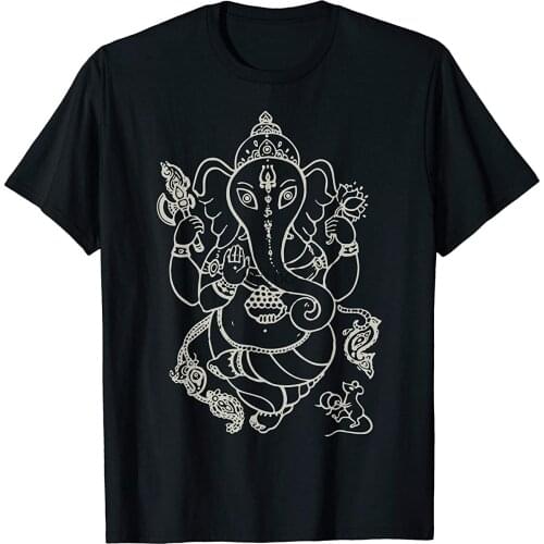 Sak Yant Thai Tattoo Ganesh Elephant God Thailand Gift T-Shirt