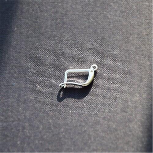 Hot 925 sterling silver lobster clasp necklace bracelet retail jewelry DIY accessories free shipping geometric silver buckle