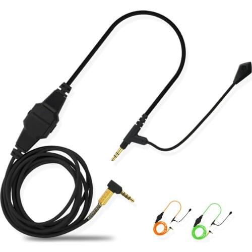 3.5mm Boom Microphone Volume Cable For V-MODA Crossfade M-100 LP LP2 M-80 V-80 To Gaming Headphone For Skype PS4 Xbox One Phones