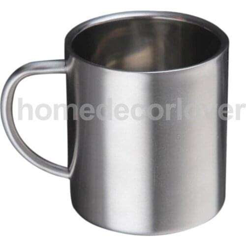Stainless Steel Double Wall Insulated Mug Cup Hot Coffee Beer Tea Milk Mug 220ml 300ml 400ml