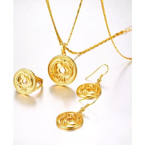 K1 Crocodile Necklace Earrings Set for Women PNG Jewelry Gold Color Papua New Guinea Jewelry Mothers Day Gift