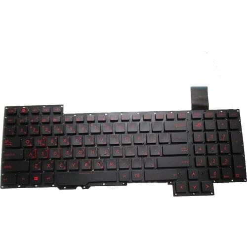 Laptop Keyboard For ASUS G751 G751J G751JL G751JM G751JT G751JY Black Without Frame Arabia AR 0KNB0-E601AR00 ASM14C33A0J442