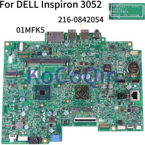 KoCoQin Laptop motherboard For DELL Inspiron 3052 Mainboard CN-01MFK5 01MFK5 14061-1 M6RVR$EA SR2A7 216-0842054 2G
