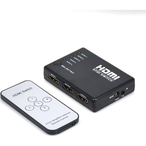 HDMI-compatible Switch With Remote Control Apply to PS4/Set-Top box/Computer In Device Sharing One HDMI Display Out Converter