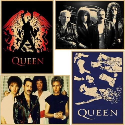 Queen retro Poster Retro Kraft Paper Bar Cafe Home Decor Painting Wall Sticker Part 1