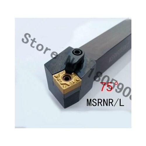 MSRNR2525M12 CNC Turning Lathe Machine Tools Lathe Cutting Tools 75 degrees External Turning Tool Holder 25*25*150MM