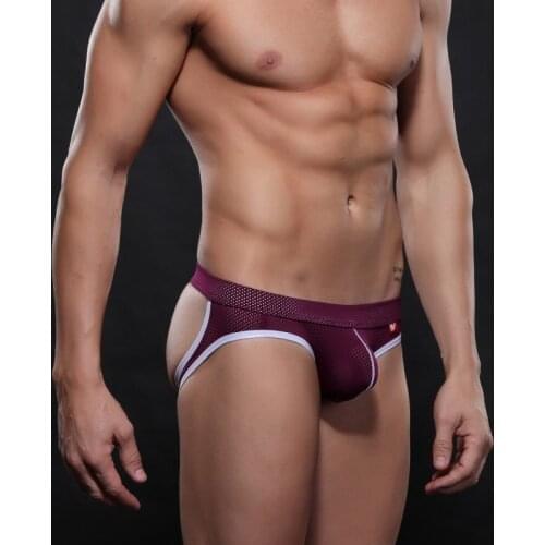 Mens Sexy Mesh Jock Straps Double Thongs Breathable Mens G Strings Cotton Jockstraps Gay Underwear