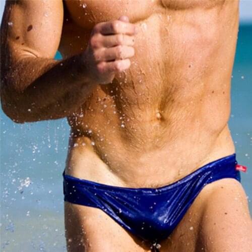 Men Sexy Underwear Summer Solid Color Transparent Quick Drying Trunks Male Comfortable Undies 4 Color Breathable Hengsong