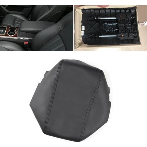 Soft Microfiber Leather Armrest Cover For Chrysler 300 2008 2009 2010 Car Interior Center Control Armrest Box Cover Sticker Trim