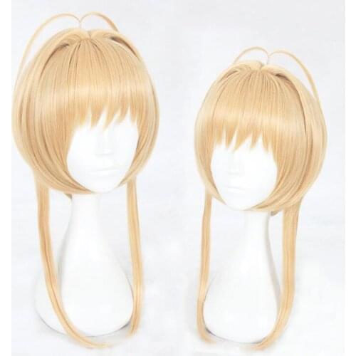 Kinomoto Sakura CardCaptor Cosplay Wig Women Brown 30cm Synthetic Hair Anime Card Captor Sakura Cosplay Wig CardCaptor