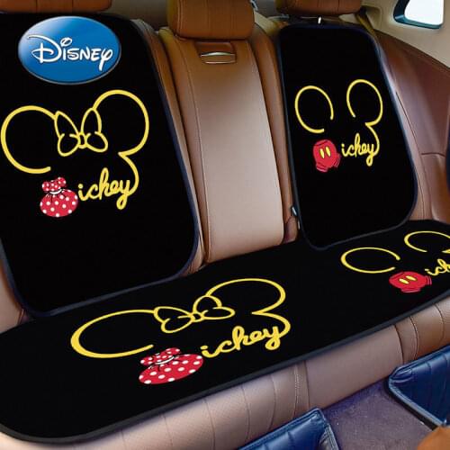 Disney Fashion Cartoon Mickey Mouse Minnie Printed Car Seat Cushion Simple and Comfortable Breathable Car Interior Decorations