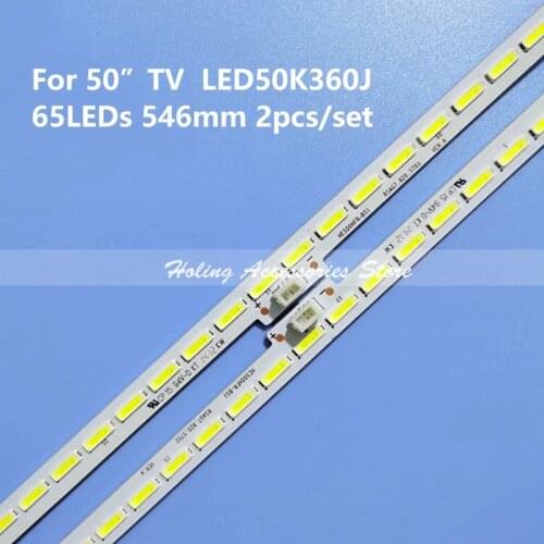 LED Backlight Strip 1piece=65LED 546MM FOR His ense RSAG7.820.5702 RSAG7.820.5109 RSAG7.820.5103 LED50EC300JD LED50K360J
