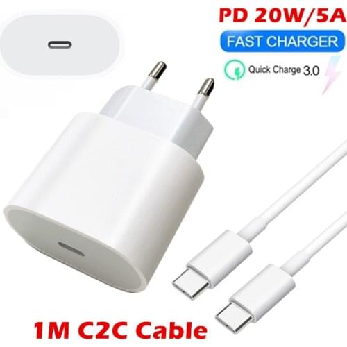 PD20W mobile phone charger 9V12V Type-c interface 18W fast charge charging head Travel quickly charger for Apple iPhone12 Xiaomi