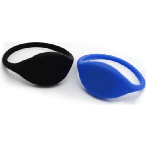 Factory sale Logo Printing Round Waterproof 125khz TK4100 Rfid Silicone Wristband