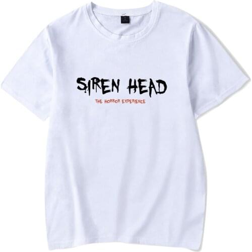 New 2021 Tops Summer Plus Size Fashion Funny Cool Siren Head T-shirt Short T-shirt Women/Men Printing Game Siren Head Tshirt