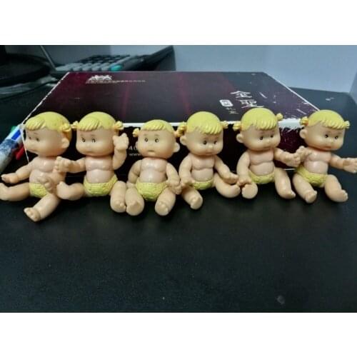 Random 10pcs Diaper Baby Babies PVC Figures Doll Cute Toy 6.5cm