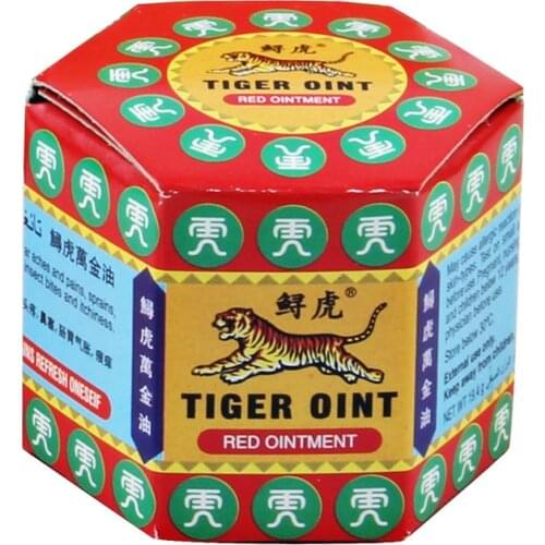 5Pcs 100% Original Red Tiger Balm Ointment Thailand Painkiller Ointment Muscle Pain Relief Ointment Soothe Itch Body Lotion 60g