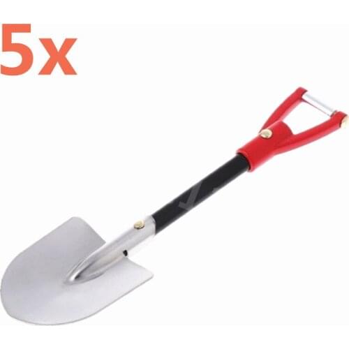 5Pieces Metal Shovel Tools For 1/10 RC Rock Crawler Climbing Axial SCX10 D90 D110 CC01 RC4WD TF2 Traxxas TRX4 TRX-4 RC Car Truck