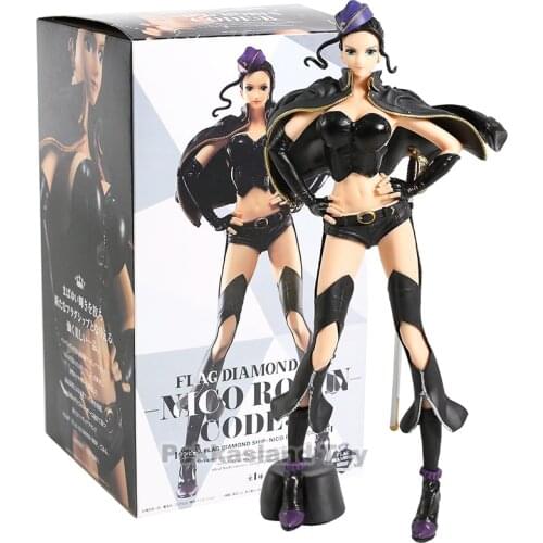 Anime One Piece Flag Diamond Ship Nico Robin Code:B PVC Figure Collectible Model Toy
