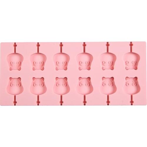 Biscuit Molds Kitchen Baking Gadget Candy Ice Cookie Mould Silicone Food Grade Chocolate Lollipop Molds without rod