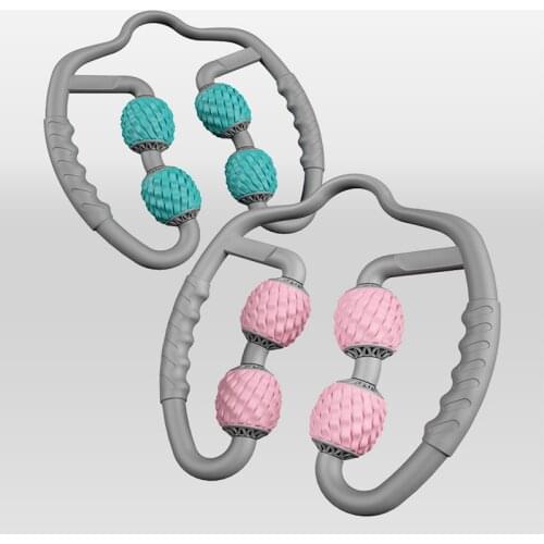 Yoga Block Floating Massage Roller for Arm Leg Neck Muscle Tissue for Fitness Gym Yoga Pilates Sports 4 Wheel Foam Roller