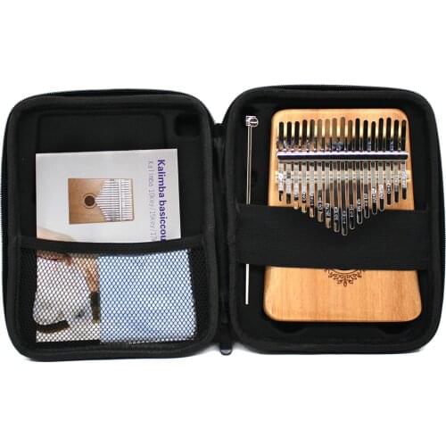 Kalimba Case With 17 Keys/21 Keys Storage Bag Thumb Piano Mbira Box Bag Portable Piano Bag Multifunction Strong Kalimba Case
