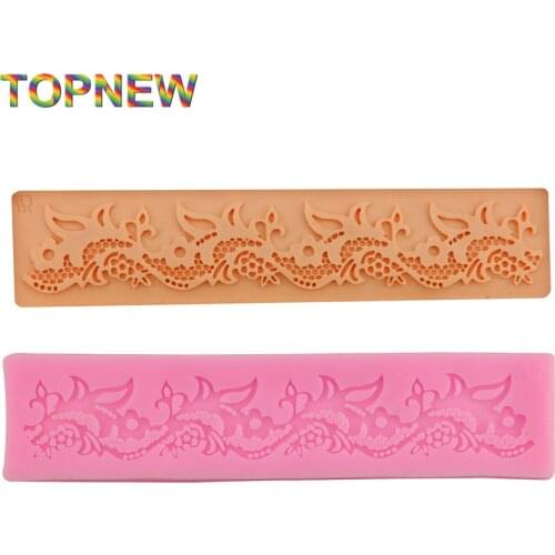 Flower Lace Shaped Silicone Mold lace Mould Fondant Cake Decoration Tools Baking tools2308