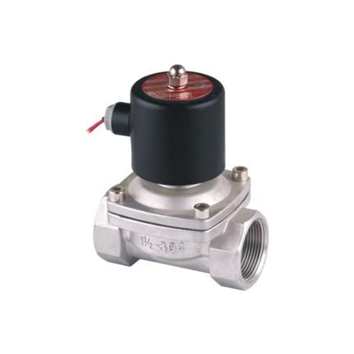 1 1/2'' 2S Series Solenoid Stainless Steel Valve Model 2S400-40 For Water Air Oil Gas