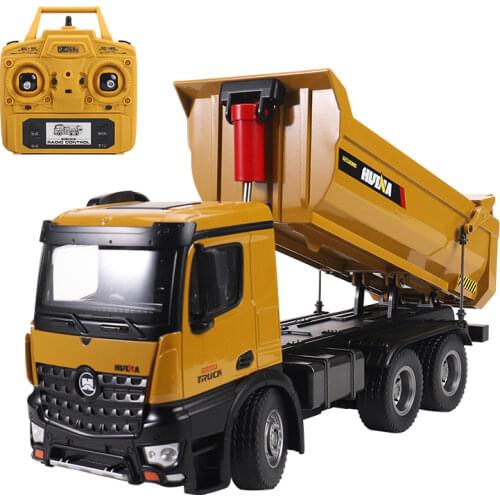 HUINA Toy 1/14 582 RC Dumper Tipper Truck Model Car 2.4G Remote Control Battery TH18061-SMT6