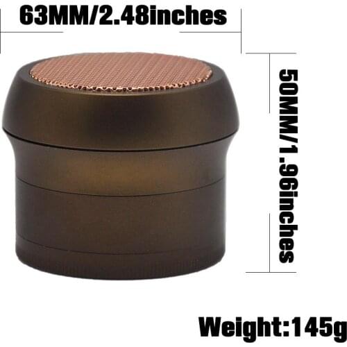 Smoke Grinder Herb Large 4-layer 63MM Metal Mushroom Style Aircraft Aluminum Tobacco Grinder Smoking Accessories Custom Grinder