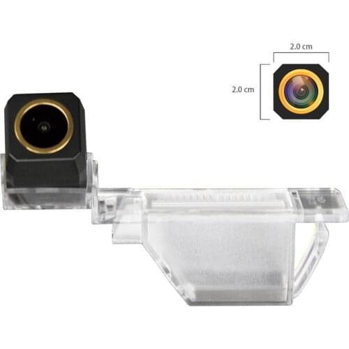 HD Golden Car Rear view Backup Camera for Peugeot 307 hatchback 607 / 806 / 807 Eurovans Nissan Qashqai / Dualis Sunny X-Trail