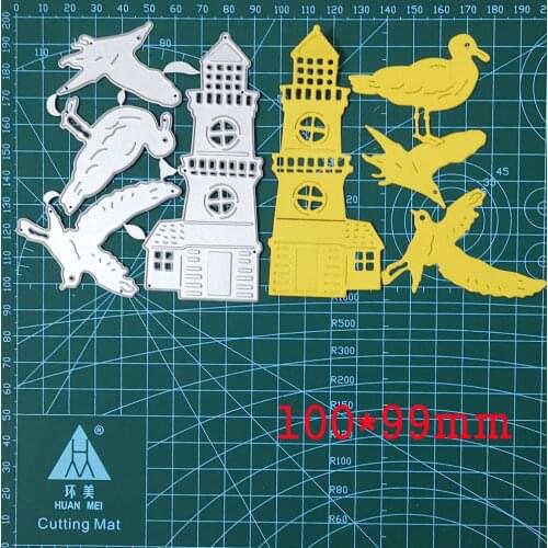 3 Style Peace Doves Wedding Chapel Metal Cutting Dies For Stamps Scrapbooking Stencils DIY Paper Album Card Decor Embossing 2021