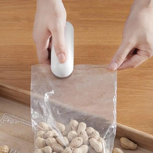 Mini Sealing Machine Portable Bag Clips Handheld Sealer Packing Plastic Bag Food Saver Storage Snack Clips Home Kitchen Supplies