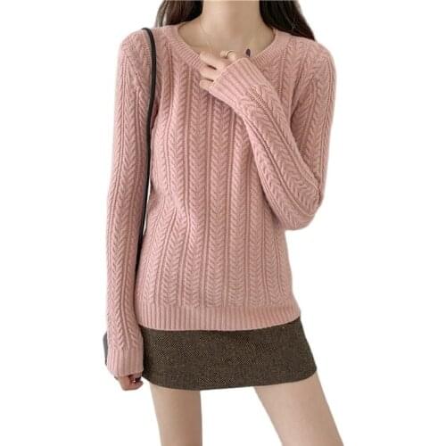 Fashion Striped Tops 2021 Autumn Winter Knitted Sweaters Long Sleeve O-Neck Pullovers Womens Sweater Femme Clothing