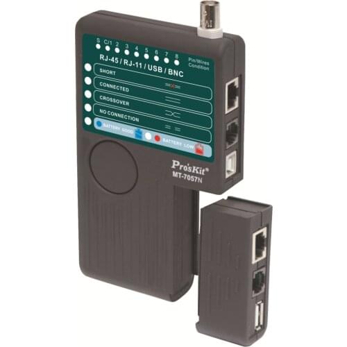 MT-7057N Professional 4 in 1 Network Cable Tester Analyzer BNC USB Test Wire Circuit Breaker Finder Telephone Line