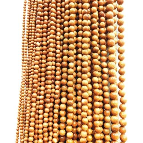 Natural Golden Sandstone Scattered Beads Semi-precious Golden Sandstone Beads4-12m Jewelry Necklace DIY Bracelet Accessories39cm