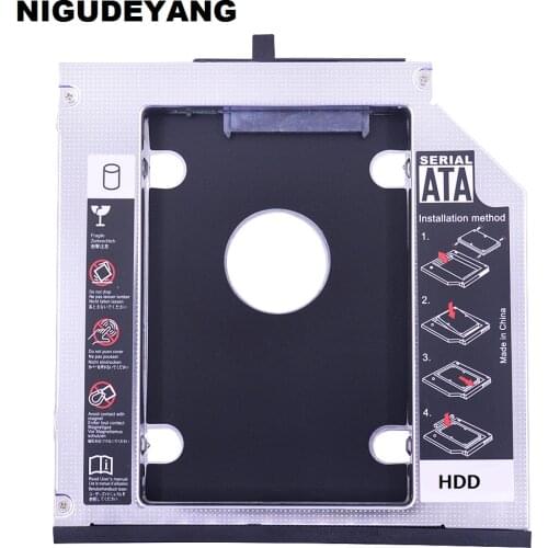 NIGUDEYANG 2nd SATA HDD SSD Hard Drive Caddy Adapter for IBM Lenovo ThinkPad W510 W520 W530