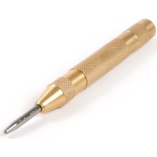 New 130mm Automatic Center Pin Punch Spring Loaded Marking Starting Holes Tool HRC58-62 degree for Steel Plastic Wood