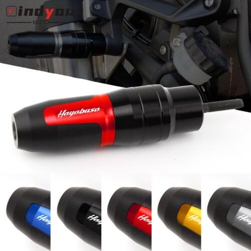 Brand New For SUZUKI HAYABUSA GSX1300R GSXR1300 Motorcycle Accessories parts Exhaust Slider Crash Pads Protector with logo