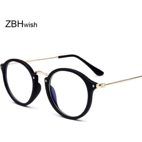 Cat Eye Glasses Men Women Sun Glasses Metal Frame Eyewear Vintage Female Optics Eyeglasses Clear Lens Transparent Oculos De Sol