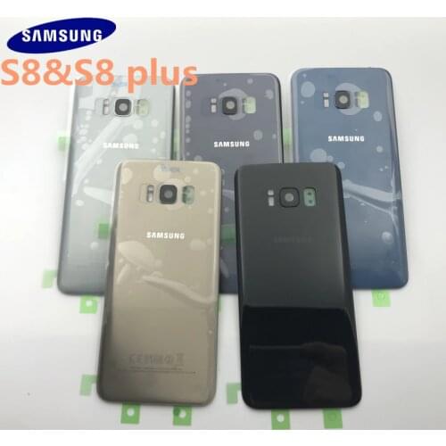 Original new SAMSUNG Galaxy S8 G950 S8 plus G955 G955F Back Glass Battery Cover Rear Door Housing Case Back Glass Cover