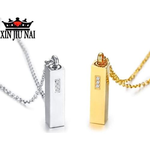 Can open,the motto of lov essential oil perfume bottle pendant hollow pendant cylindrical fragrance Mens necklace womens gift